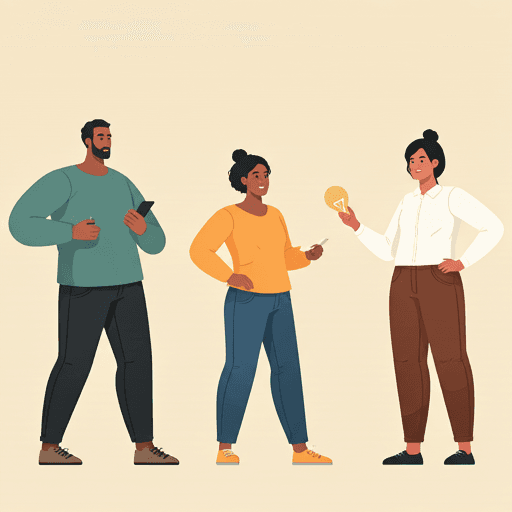 Diverse group of founders collaborating and sharing ideas